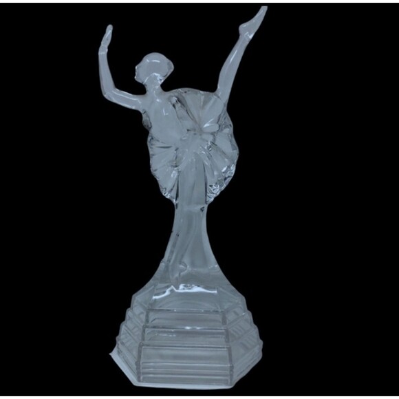 RCR Crystal Ballerina Figurine VTG Glass Ballet Dancer Made in Italy Balletcore - Picture 1 of 10